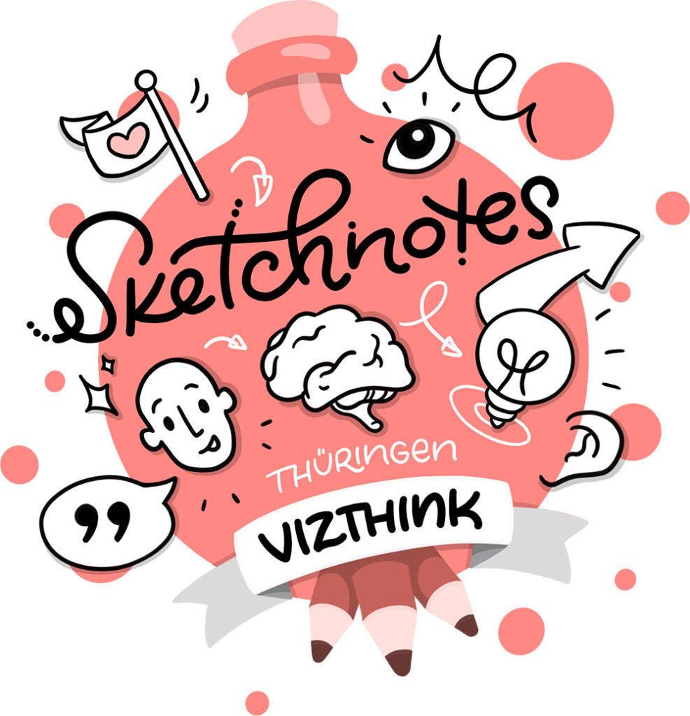 Logo Vizthink Meetup Sketchnotes Thüringen