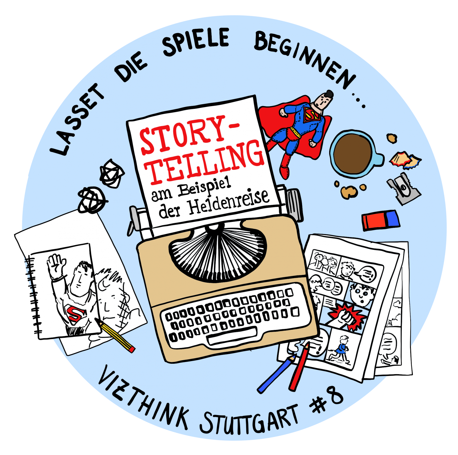 Vizthink Stuttgart Meetup 8 lasset die Spiele beginnen Storytelling am Beispiel der
